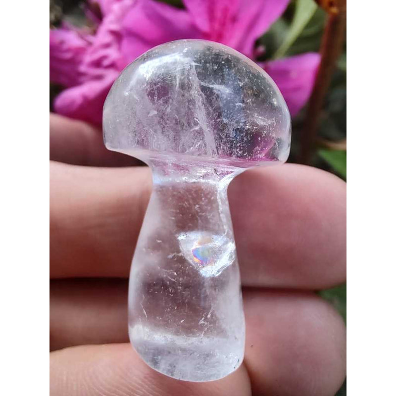 Cogumelo de Quartzo Branco