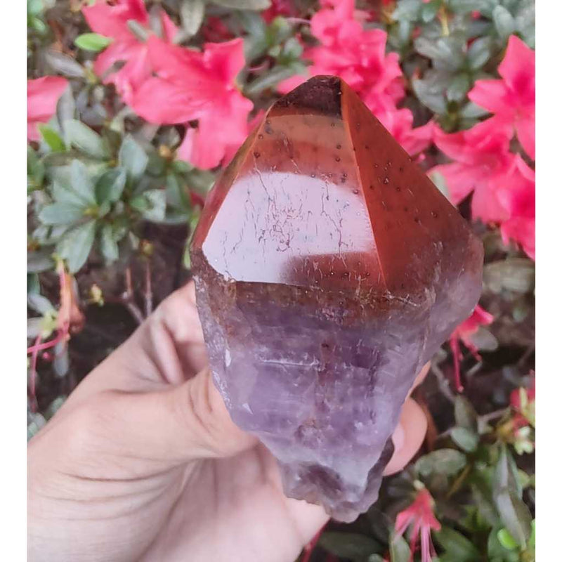 Boné Ponta de Aurelite Vermelho Semi Polida