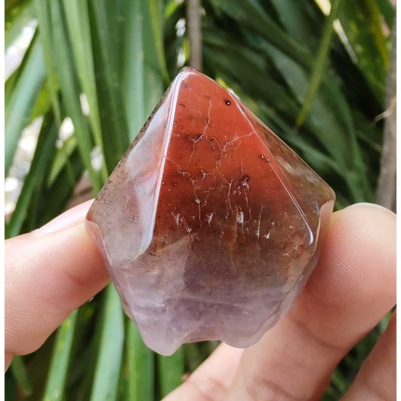 Pontinha Polida de Aurelite Vermelha