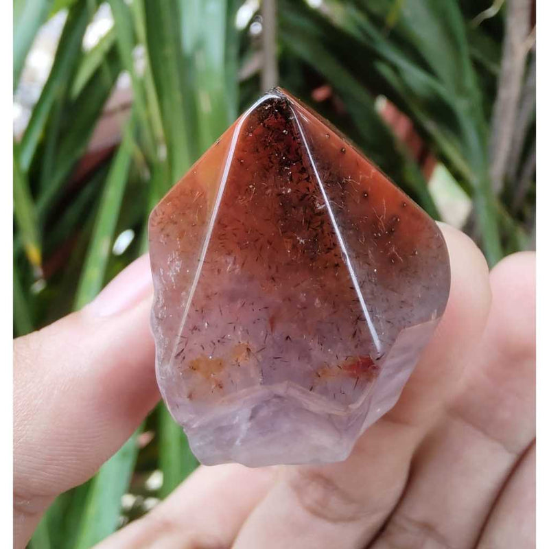 Pontinha Polida de Aurelite Vermelha