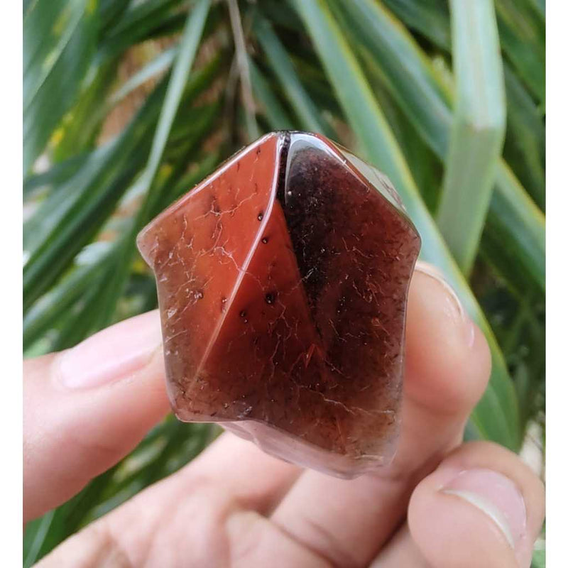 Pontinha Polida de Aurelite Vermelha