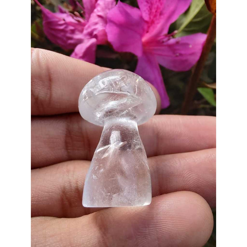 Cogumelo de Quartzo Branco