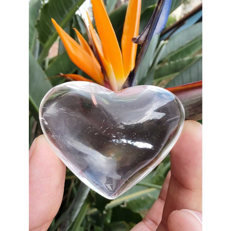 Coração de Quartzo Branco