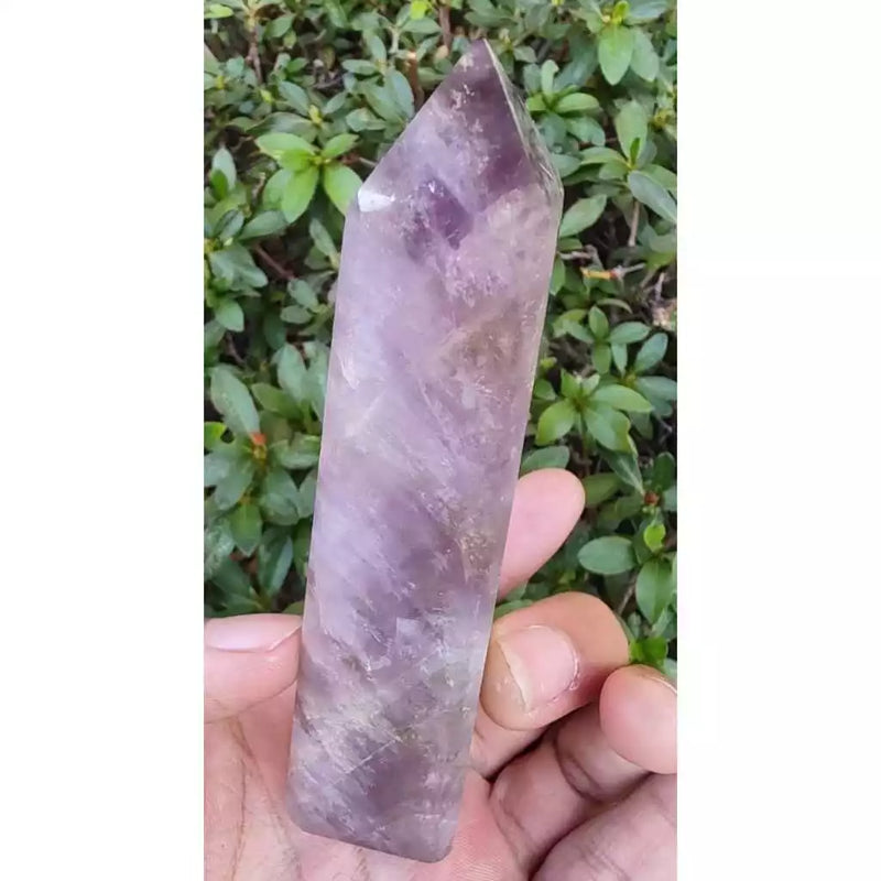 Bi-Color Amethyst Obelisk 2x2x11cm 162g