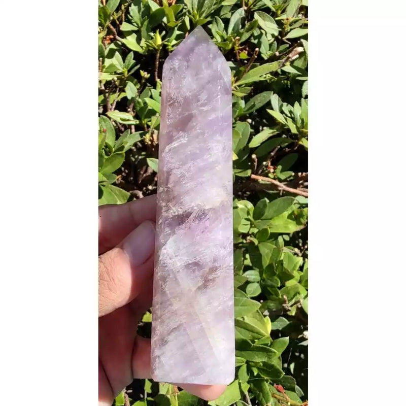 Bi-Color Amethyst Obelisk 2x2x11cm 162g