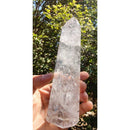 Ponta de Quartzo Branco/ Inclusão de Arco-Íris