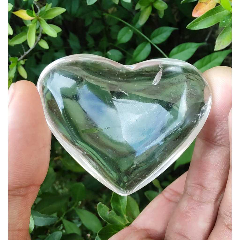 Coração de Quartzo Branco