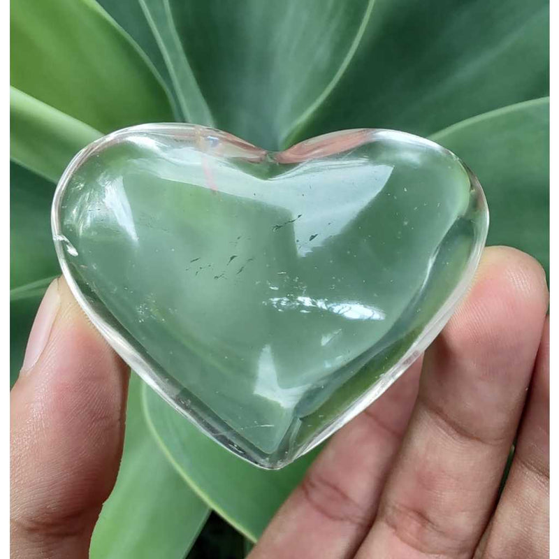 Coração de Quartzo Branco