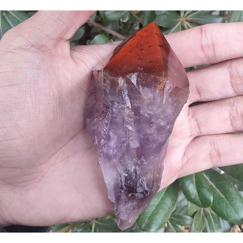 Boné Ponta de Aurelite Vermelho Semi Polida