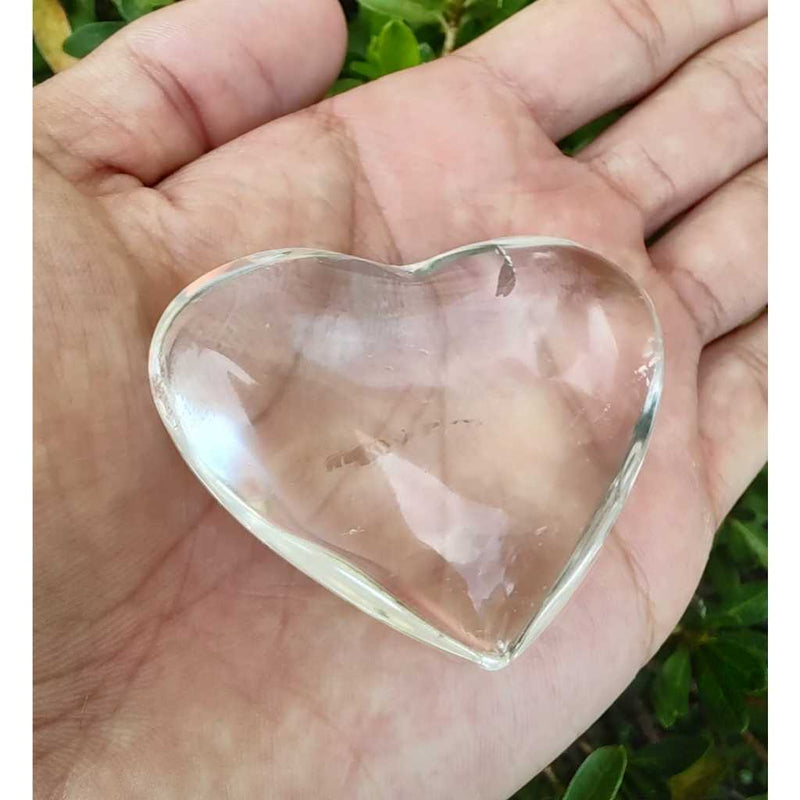 Coração de Quartzo Branco
