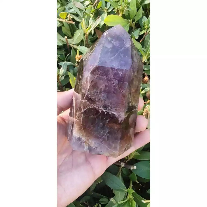 Super Seven Amethyst Obelisk 4x6x11cm 540g