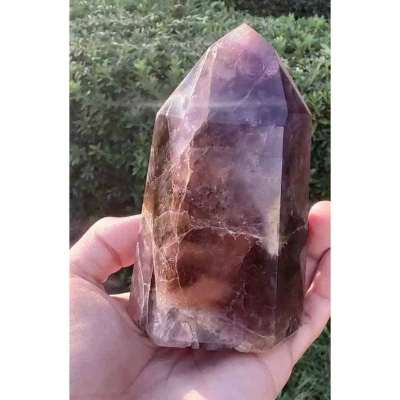 Super Seven Amethyst Obelisk 4x6x11cm 540g